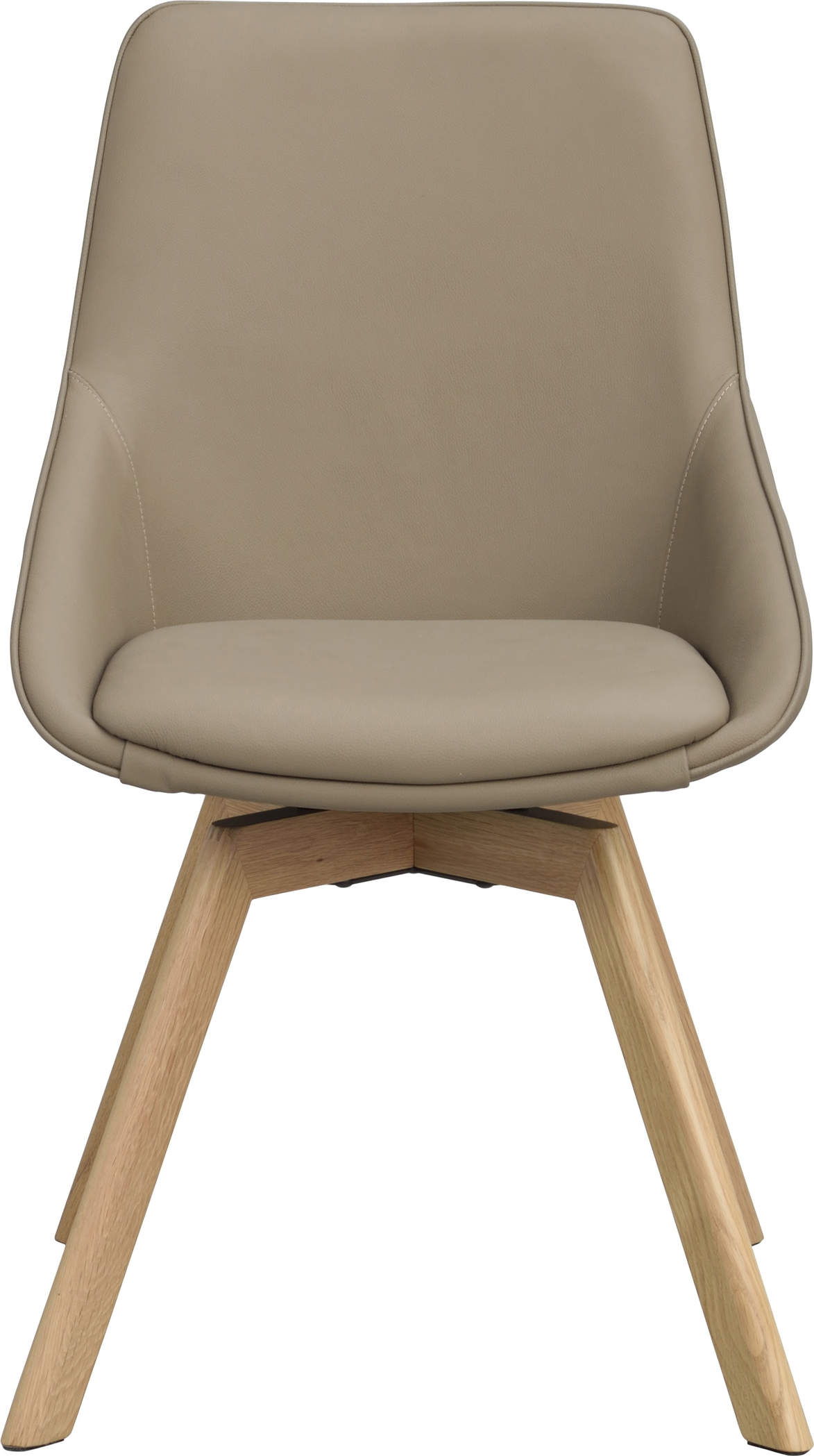 Drejelig spisebordsstol Rowico Alison i beige læder