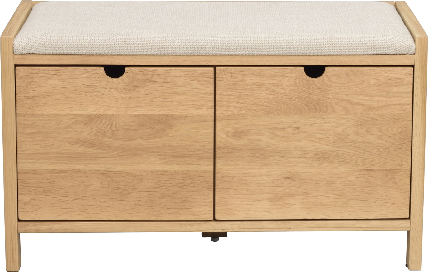 Entrébænk Rowico Hillmond Lakeret Egetræ Beige Fabb Bjørn Polyester Med Skuffer