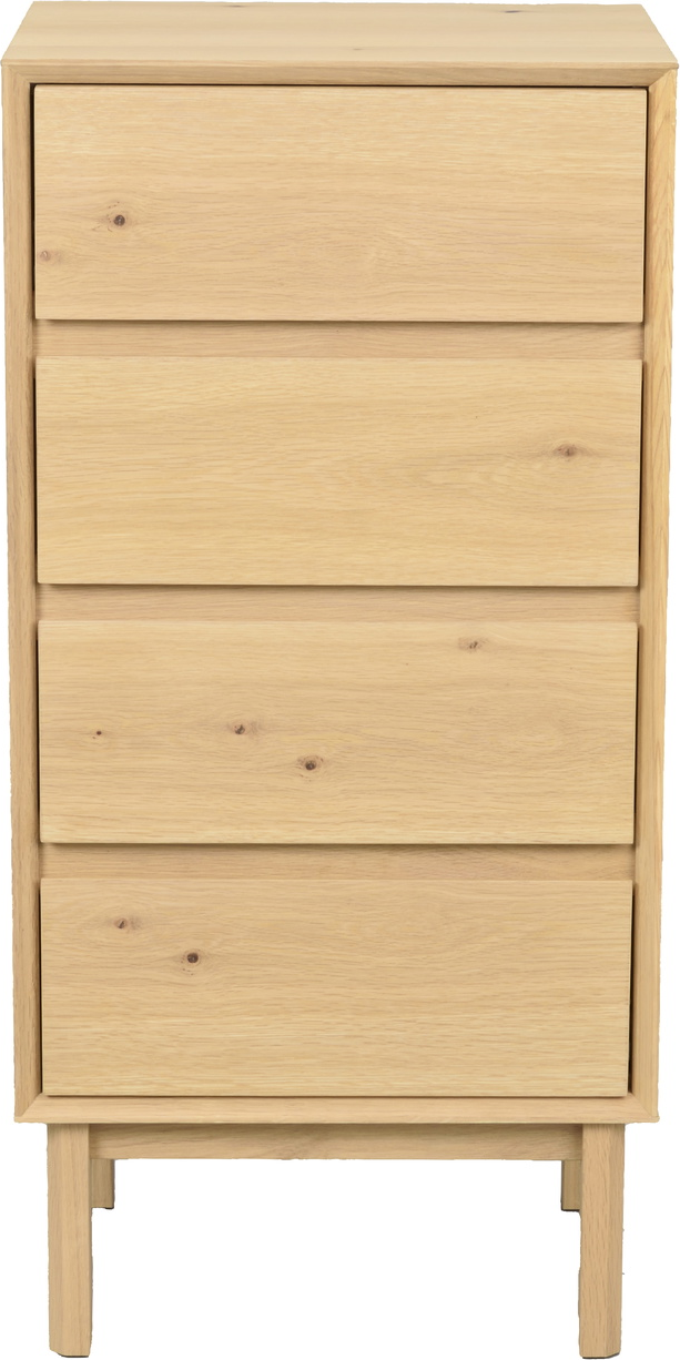 Kommode Rowico Mackay Olieret Fsc-certificeret Egetræ Skuffer Push Open Soft Close H92ã B45ã D38