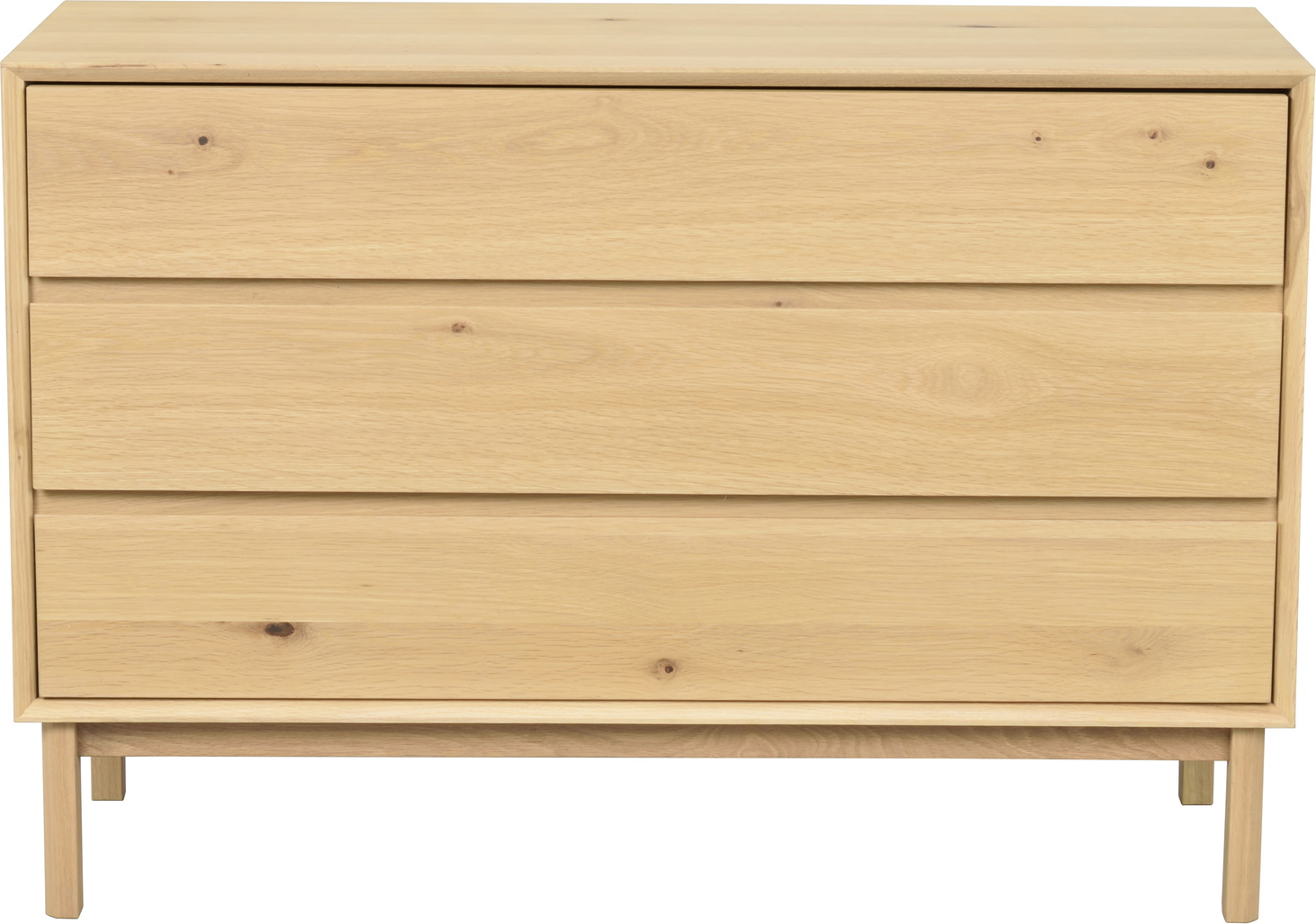 Kommode Rowico Mackay Massiv Olieret Egetræ Skuffer Med Push-open Soft-close Fsc 100 75ã 110ã 45