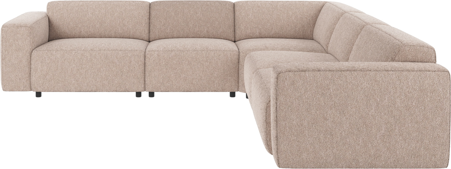 Hjørnesofa Rowico Willard Alice Lysebeige Stof Skandinavisk Minimalistisk Modulopbygget -formet Sofa