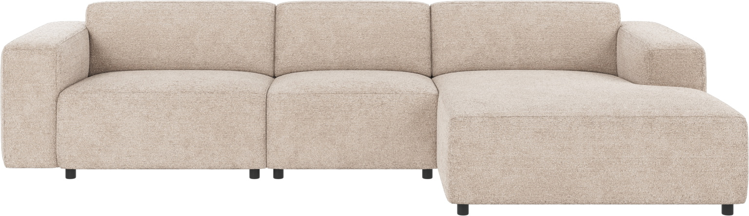Chaiselongsofa Højrevendt Rowico Willard Robin Lysegrå Polyesterstof Modulopbygget 312x161