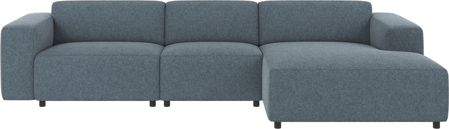 Chaiselongsofa Rowico Willard Højrevendt - Mellemblå Tilbud