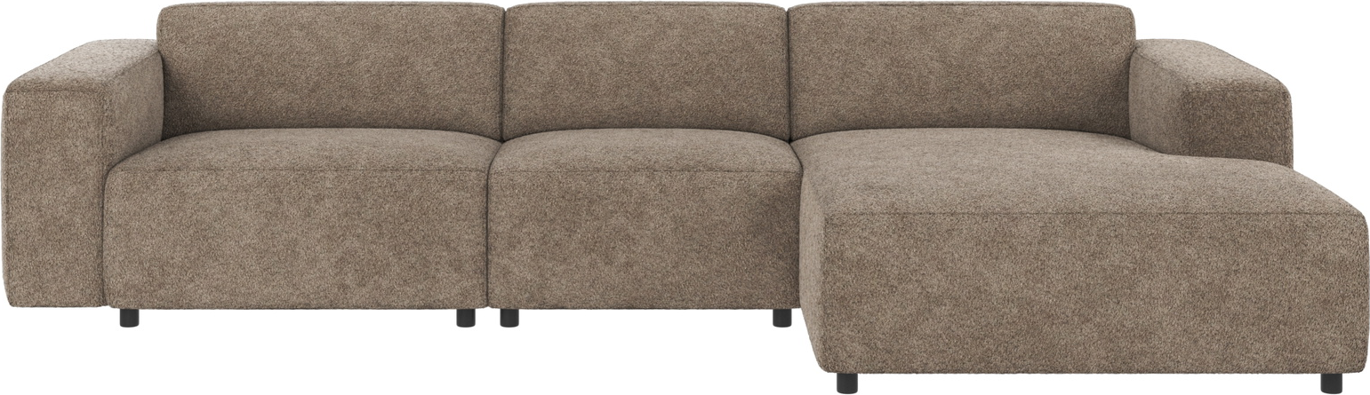 Højrevendt Chaiselongsofa Willard i Mørk Beige - Stilfuld Elegance