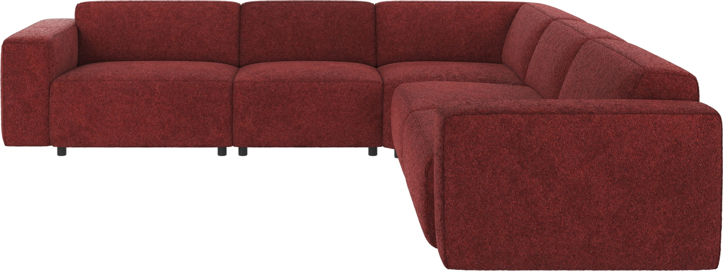 Hjørnesofa Rowico Willard Anna Rød Polyester Fsc-mix Ramme Nozag-fjedre -koldskum