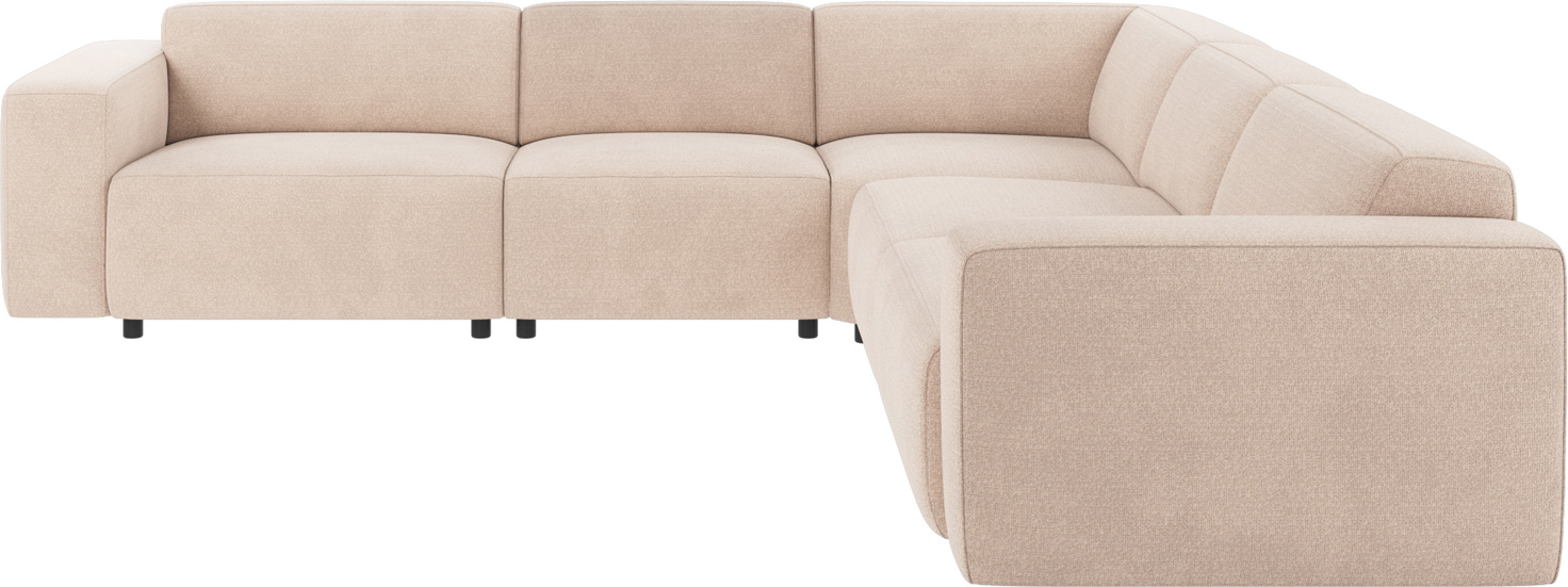 Hjørnesofa Rowico Willard Modulopbygget Skandinavisk Design Lysebeige Rita Polyester Slidstærk 100 000 Martindale Fscâ -mix Stel 297ã 297ã 70