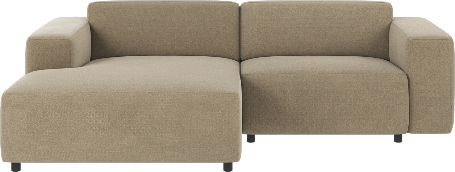 Chaiselongsofa Rowico Willard Mørk Beige Nordisk Design Rita 109 Polyester Nozag-fjedre Koldskum Modulbar 234x161