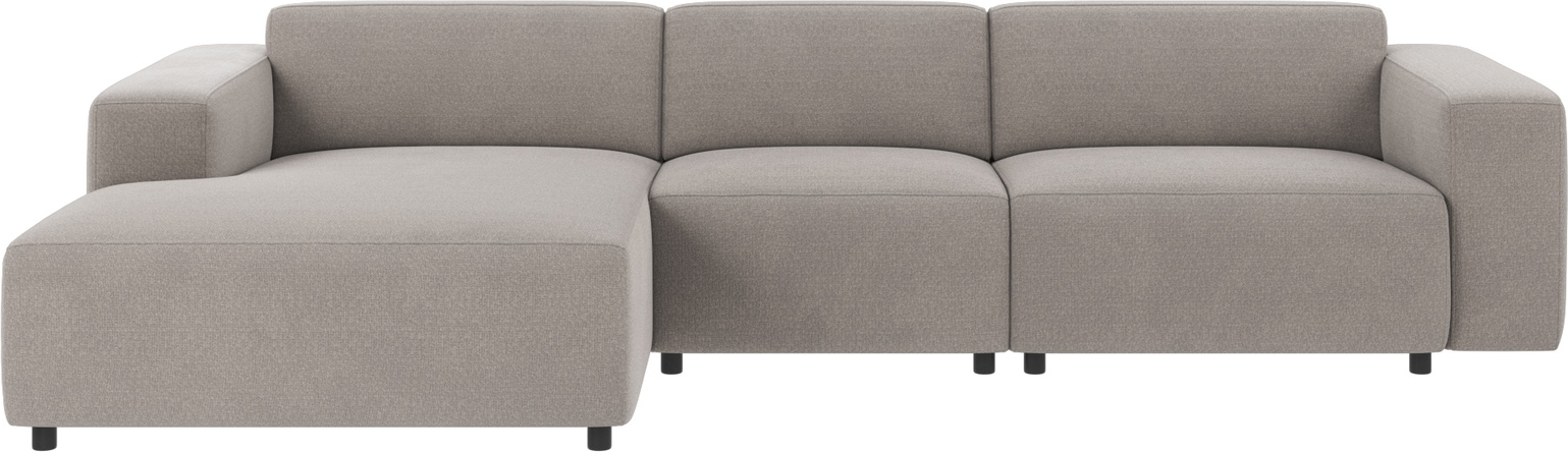 Chaiselongsofa Rowico Willard Rita Lysegrå Stof 100 Polyester 312x161 Modulopbygget Skandinavisk Design