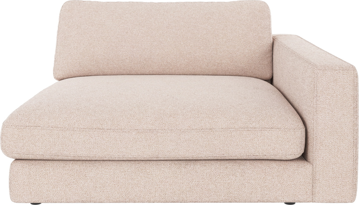 Byg-selv Modulsofa Lang med Højre Armlæn - Lysebeige