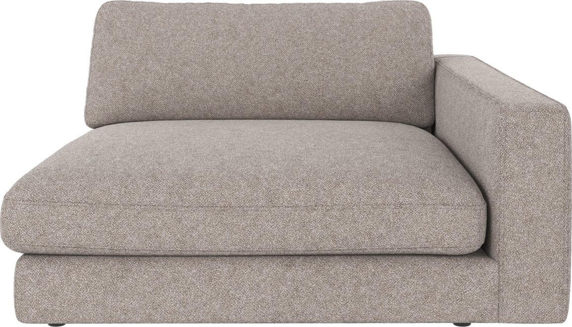 Modulsofa Armlæn Lang Højre Rowico Duncan Grå Bobby 100 Polyester Fsc-certificeret