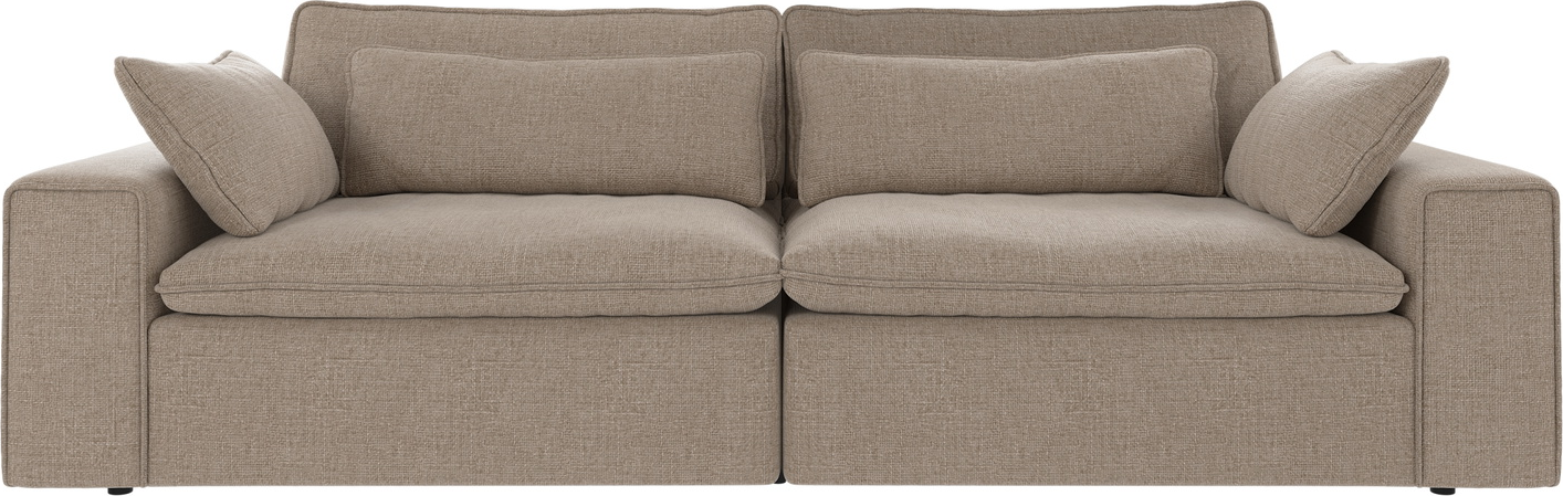 -personers Sofa Rowico Rawlins Maxi Gråbeige Polyester Nordisk Design H85xb259xd116 Fsc-mix