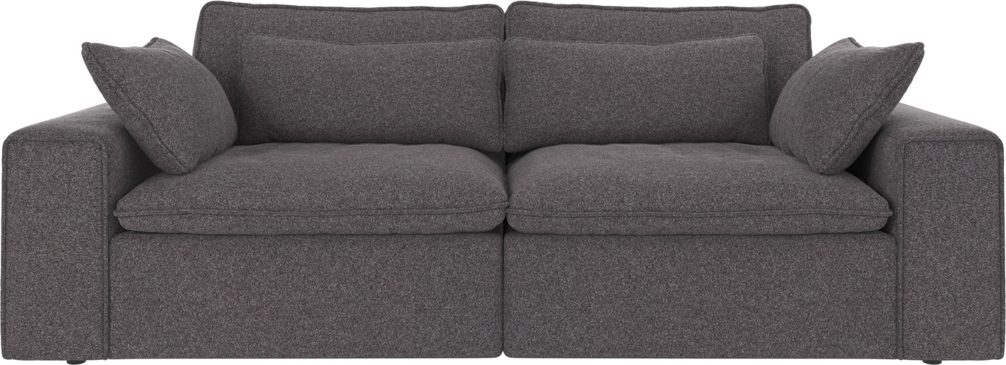-personers Sofa Rowico Rawlins Mørkegrå Brenda 18 Stof H85ã B226ã D116 Fsc-mix 100 Polyester Martindale 30 000 Dybt Sæde Brede Armlæn