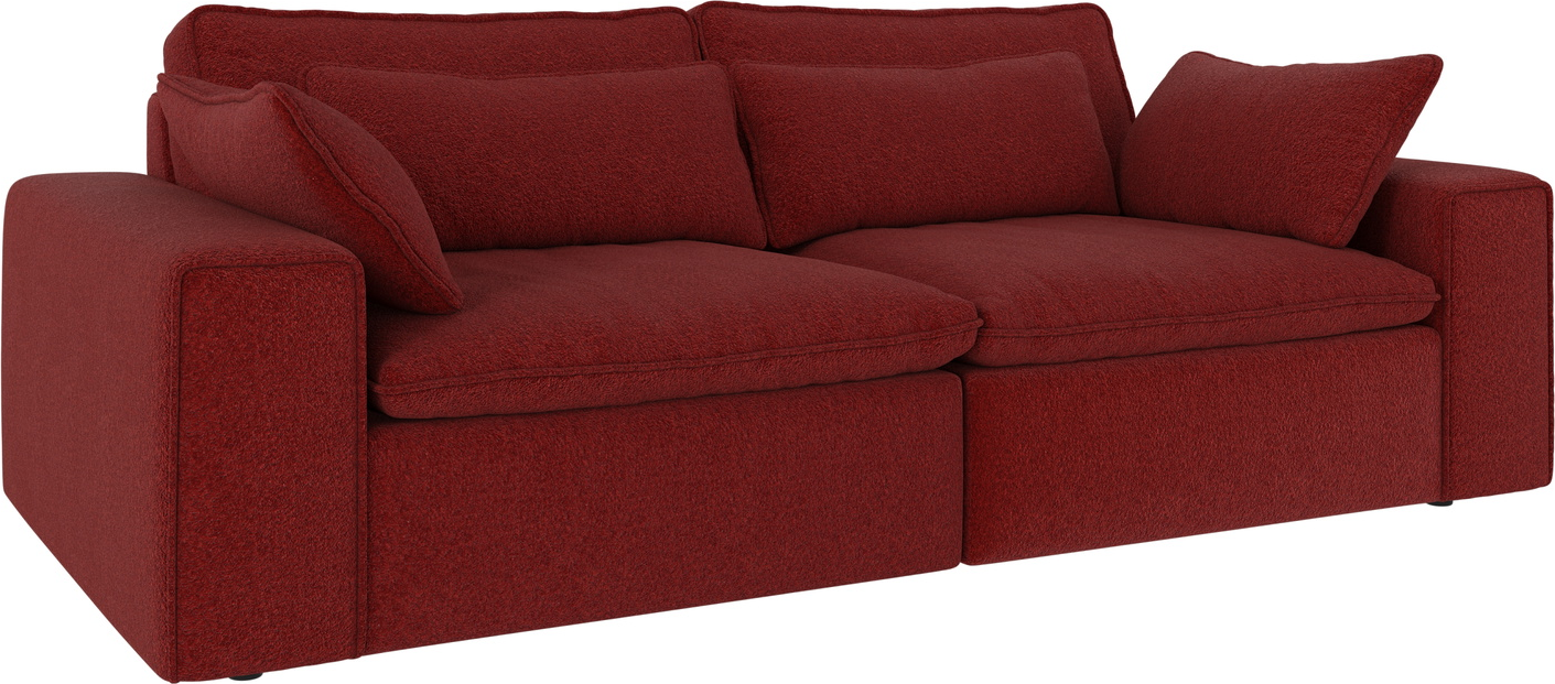 -personers Sofa Rowico Rawlins Anna Rød Polyesterstof 226x116x85