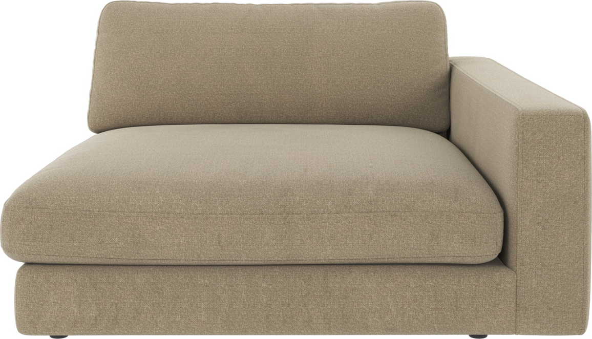 Modulsofa Rowico Duncan Højre Armlæn Mørk Beige Rita 109 Polyester 78x129x150