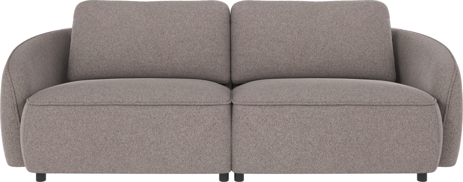Rowico Norris -personers Sofa Gråbeige Stof Brenda Polstret Lounge-sofa H80ã B226ã D102