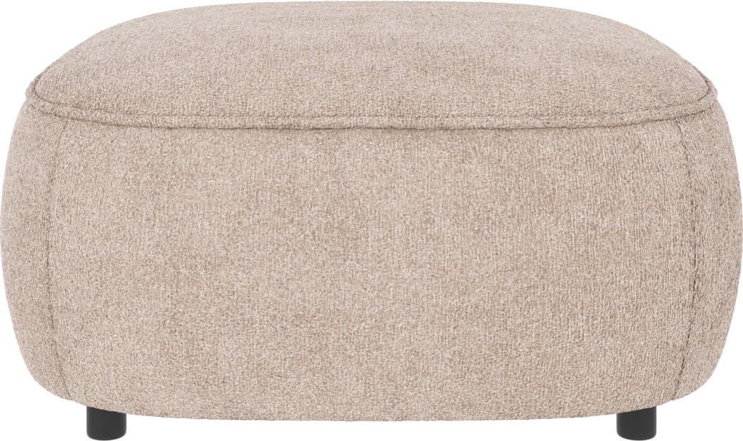 Puf Til Sofa Rowico Norris Lysebeige Greg-stof ø89 Fodskammel Med -koldskum Fscâ -ramme