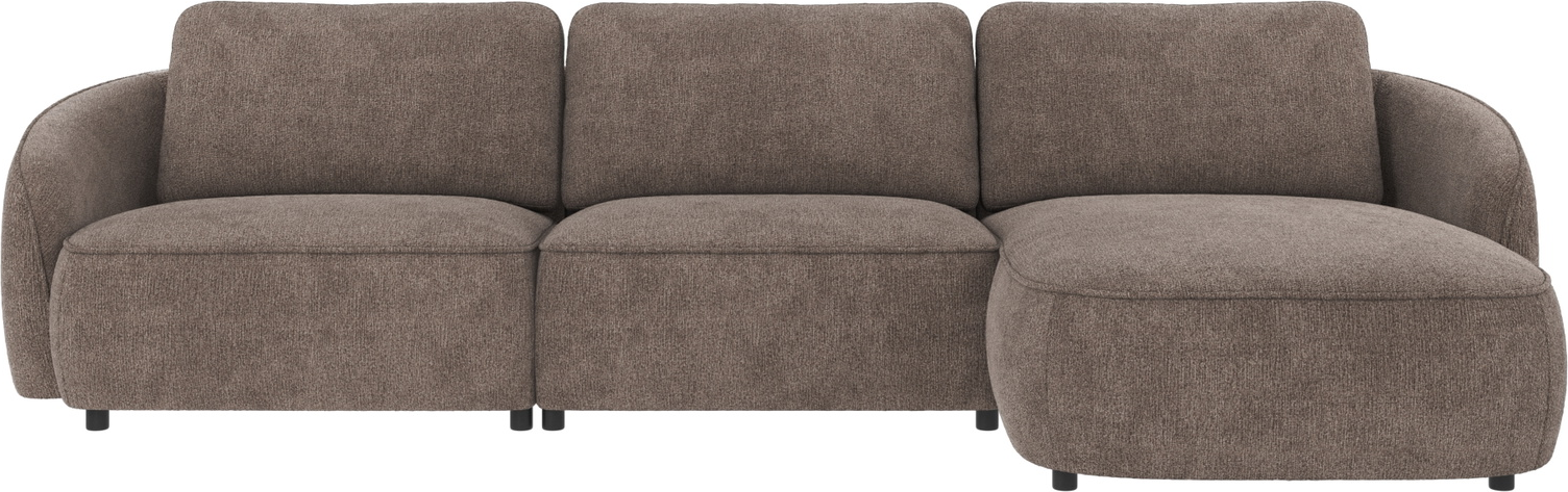 Chaiselongsofa Rowico Norris Højrevendt Mørk Beige Stof Greg H80ã B319ã D162