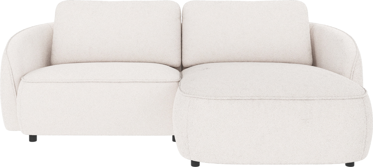 Chaiselongsofa Rowico Norris Højrevendt Hvidt Alice-stof Med Fsc-ramme 226x162 Zig-zag Nozag-fjedre Koldskum
