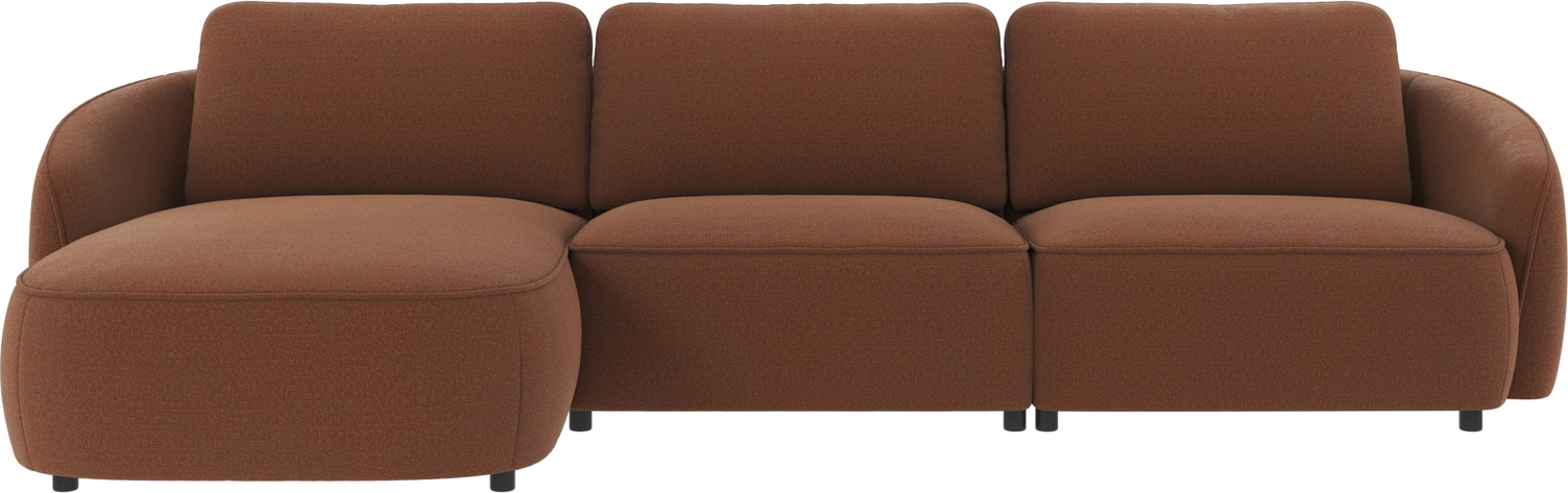 Chaiselongsofa Rowico Norris - Venstrevendt Rød Komfort