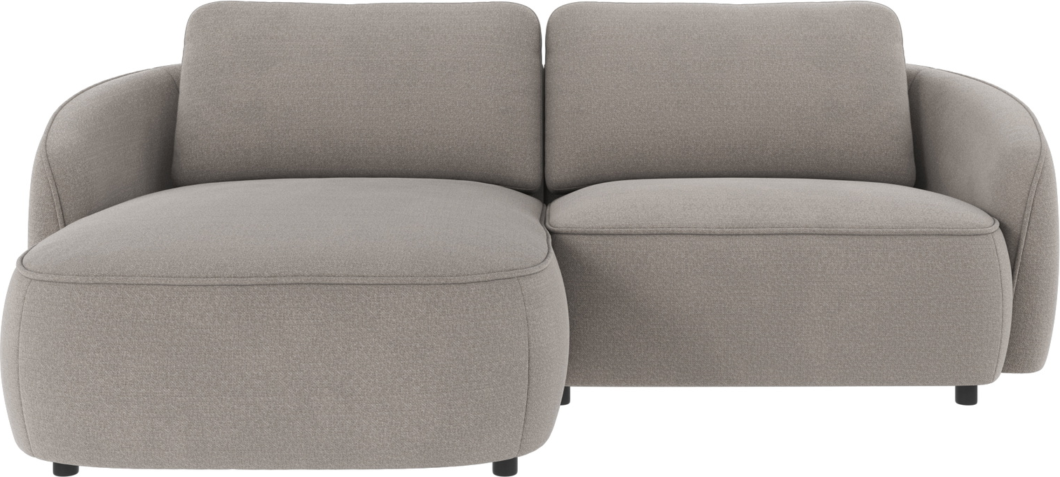 Elegant Venstrevendt Chaiselongsofa i Lysegrå Polyester