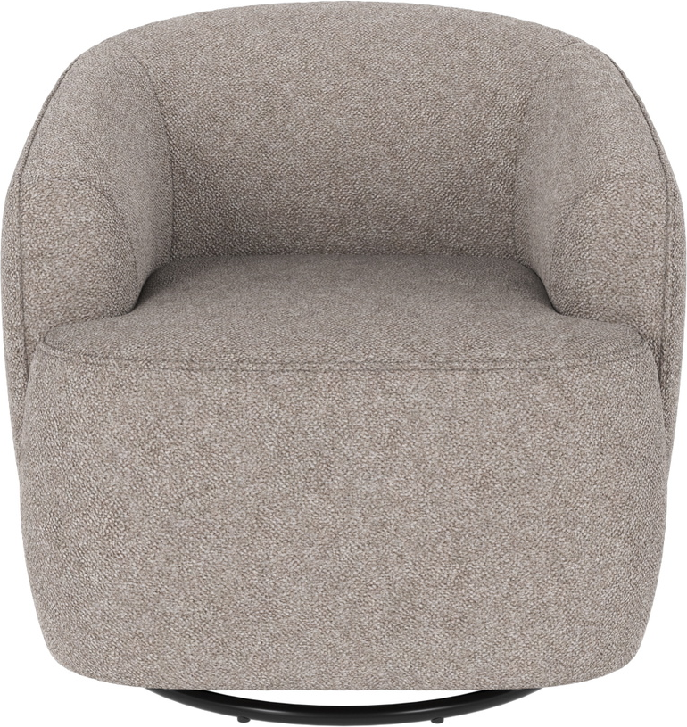 Loungestol Rowico Dermot Grå Bobby Polyester Med 360 Dreje- Gyngefunktion Fsc-mix