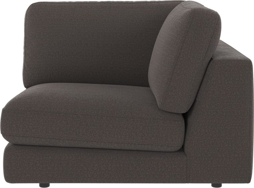 Modulsofa Rowico Duncan Rita Hjørnemodul Mørkegrå 100 Polyester Nordisk Minimalisme Komfortfjedre