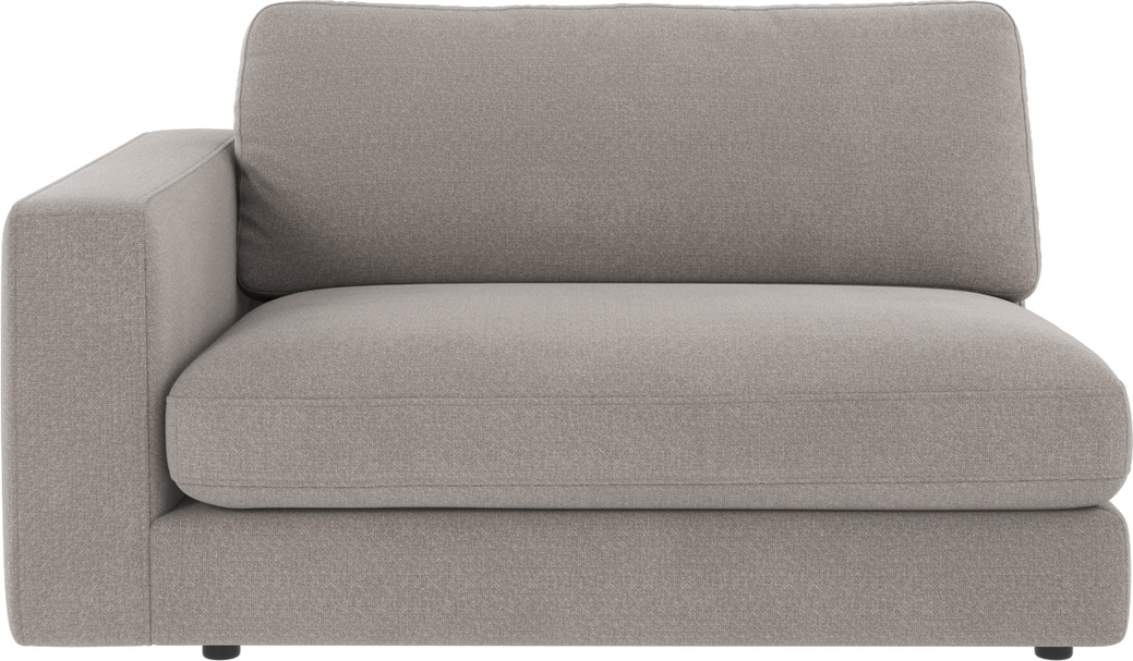 Venstre Armlæn Modulsofa Rowico Duncan Rita Lysegrå Polyester H78xb129xd103