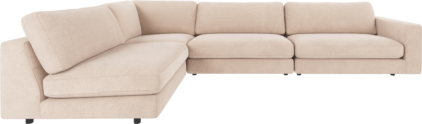 Hjørnesofa Rowico Duncan -formet Lysebeige Rita Polyester Modulsofa 345ã 216