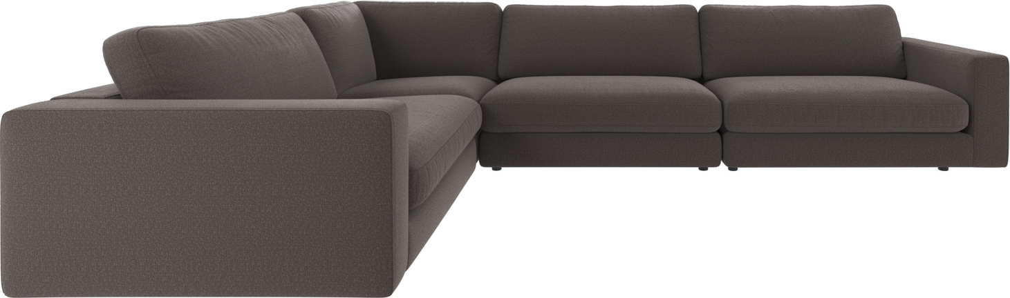 Hjørnesofa Rowico Duncan -formet Modulsofa Rita Mørkegrå Polyester 345 233