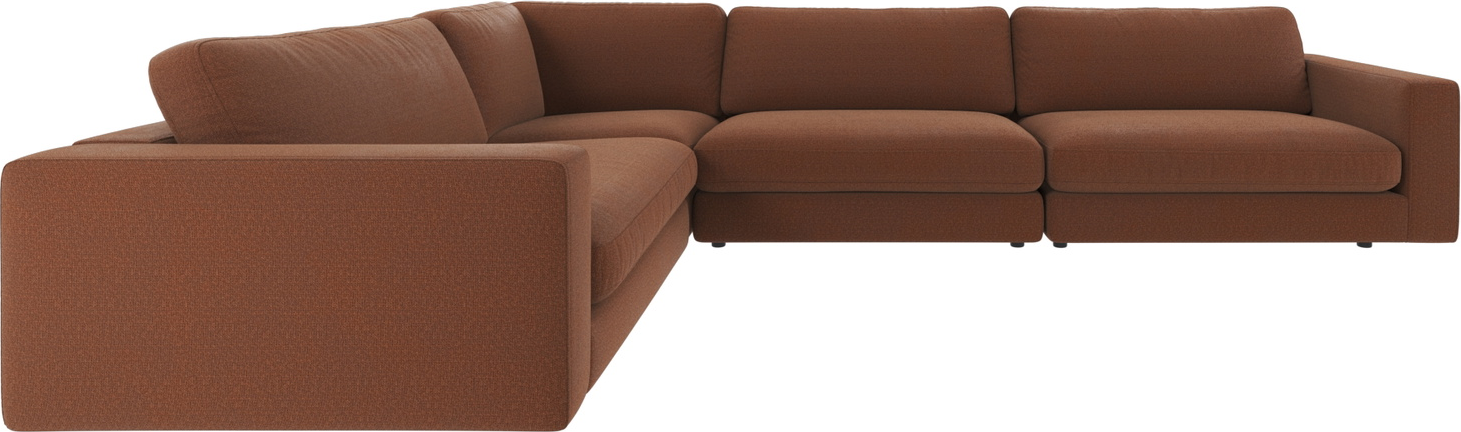 Hjørnesofa Rowico Duncan Rød Rita 96 Stof Modulopbygget Design Med Høj Komfort