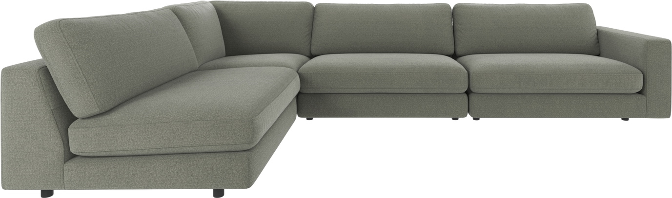 Hjørnesofa Rowico Duncan Rita Polyester Grøn 345x216 Modulopbygget