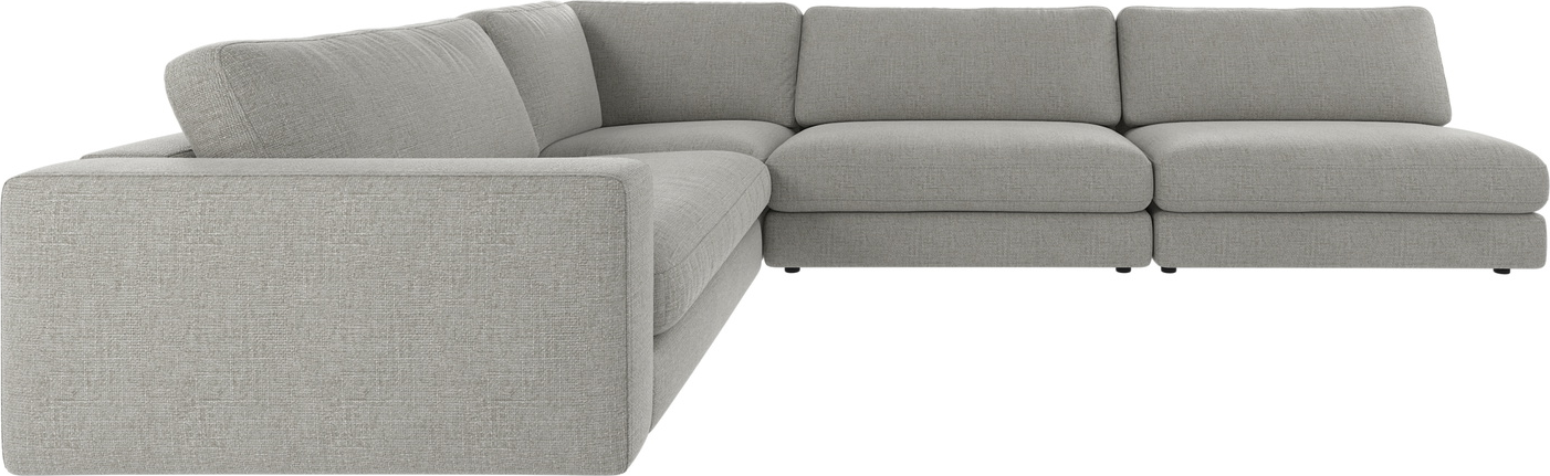 Hjørnesofa Rowico Duncan Mellemgrå Robin Modulopbygget 325x230 Slidstærk Polyester