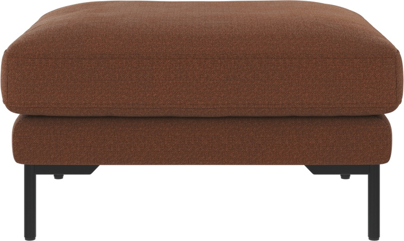 Puf Til Sofa Rowico Corwin Rita 96 Rød Polyester Med Sort Metalben 84x64x45