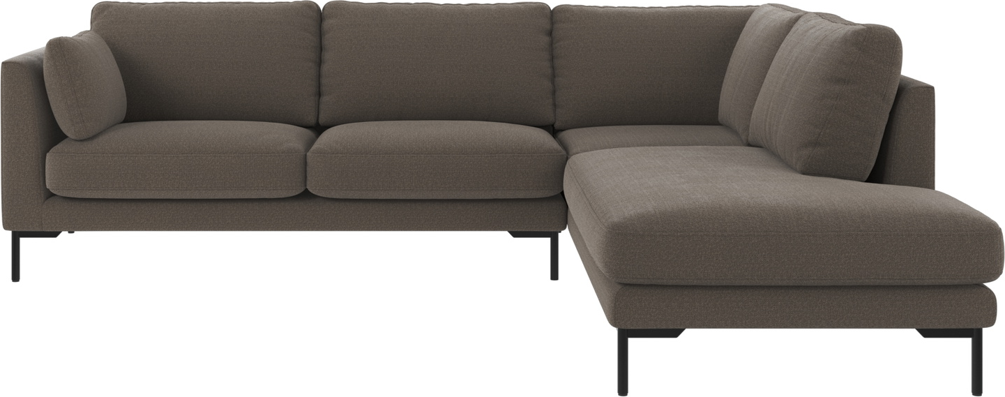 Højrevendt Hjørnesofa Corwin Rita i Mediumgrå - Elegant Komfort