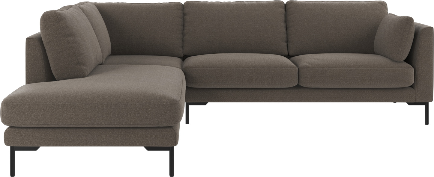 Hjørnesofa Rowico Corwin Venstrevendt Rita 108 Mellemgrå Polyester H83xb266xd226