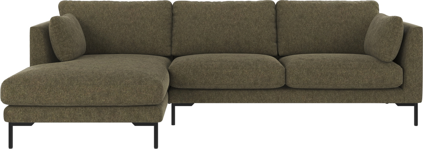 Chaiselongsofa Rowico Corwin - Venstrevendt i Grøn Stof