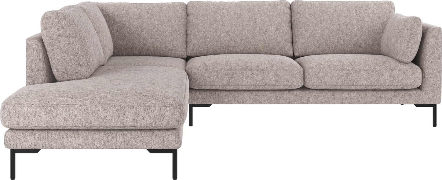 Hjørnesofa -sofa Venstrevendt Rowico Corwin Gråt Max 180-stof Med Metalramme