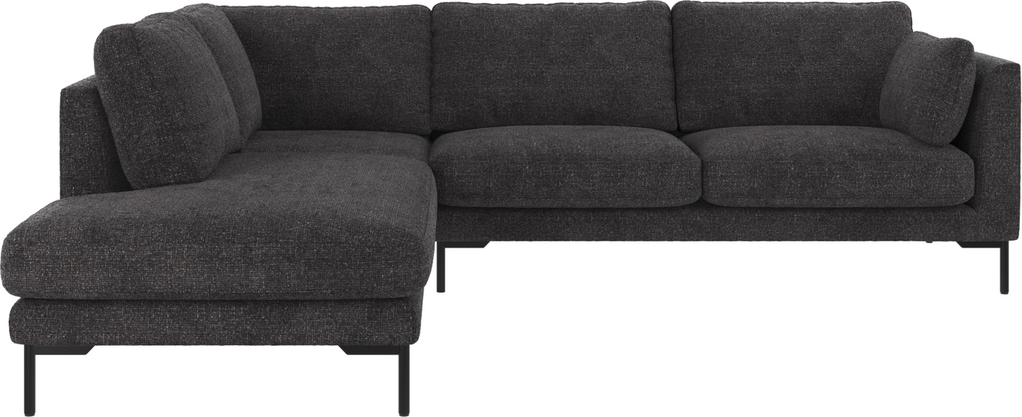 Hjørnesofa Venstrevendt Rowico Corwin Robin Stof Mørkegrå H83ã B266ã D226