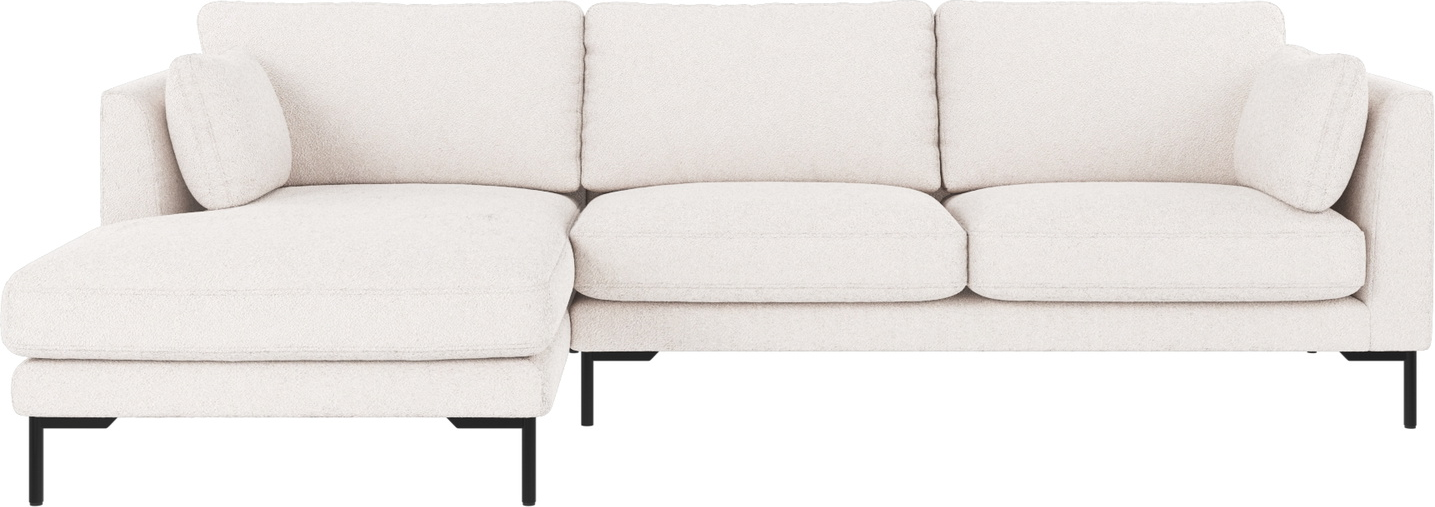 Chaiselongsofa Rowico Corwin Venstrevendt - Hvid Stoftilbud