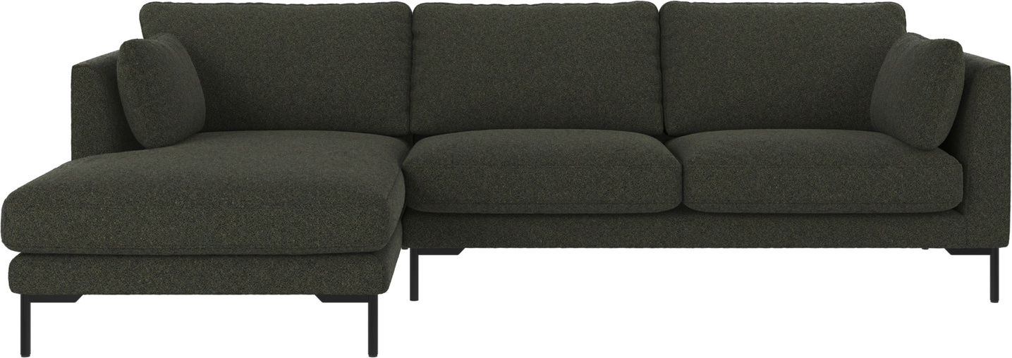 Venstrevendt Chaiselongsofa Corwin Alice i Grøn