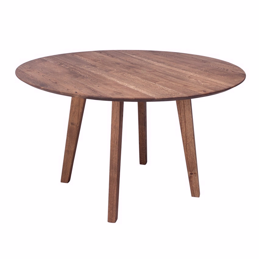 Wood   Nordic Rundt Plankebord   Røget 128cm Rødovre 128     Møbelsalg