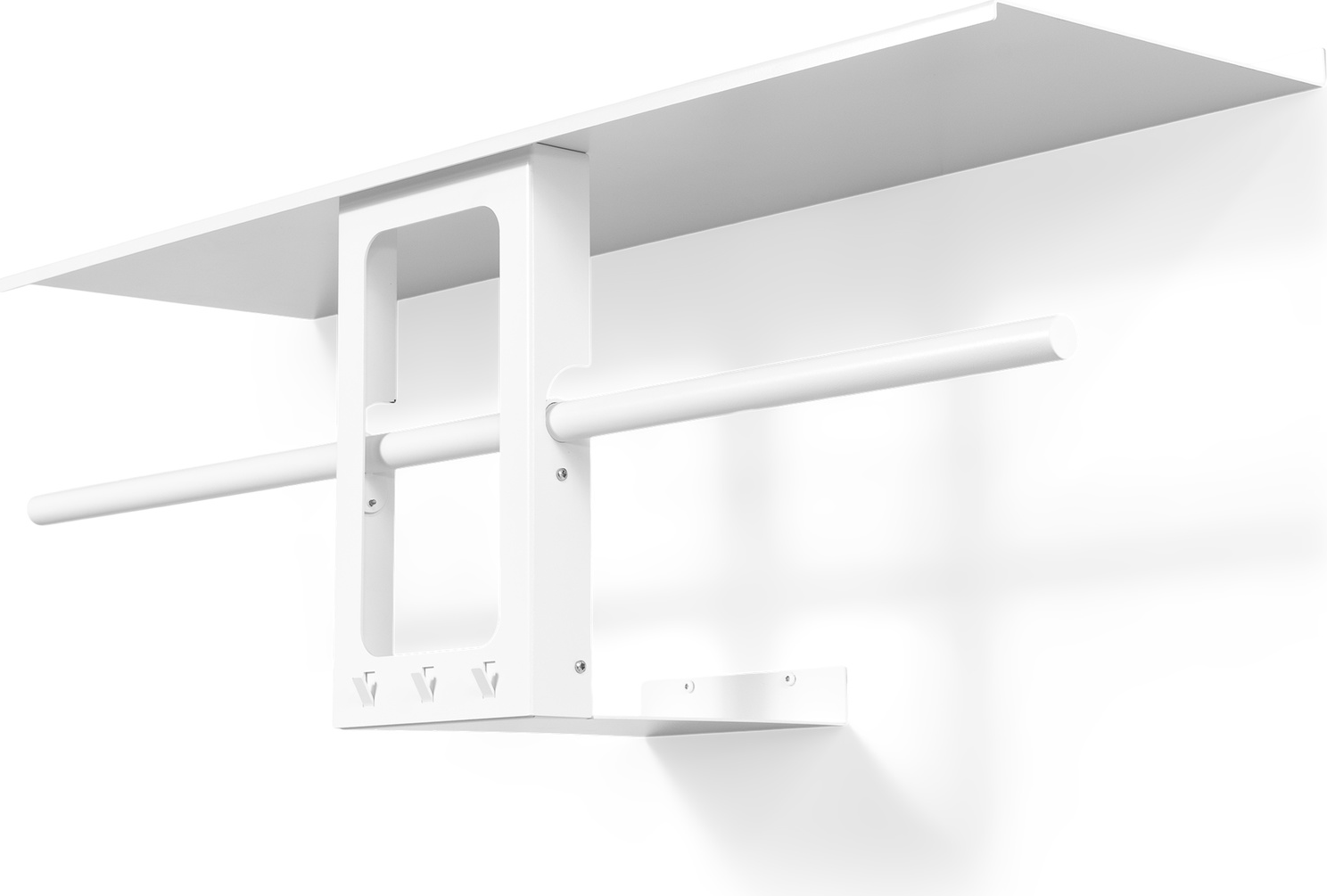 Knagerække Hattehylde Spinder Design Luno Small Hvid Stål 100   30   35