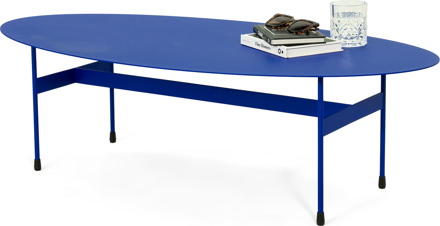 Sofabord Kaffebord Spinder Design Mira Ultramarinblå Stål 35ã 120ã 39