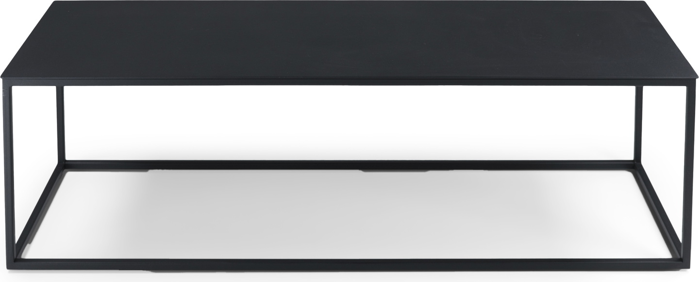 Sofabord Loungebord Spinder Design Store   Sort Pulverlakeret Stål   Integreret Hylde   L120ã D40ã H35