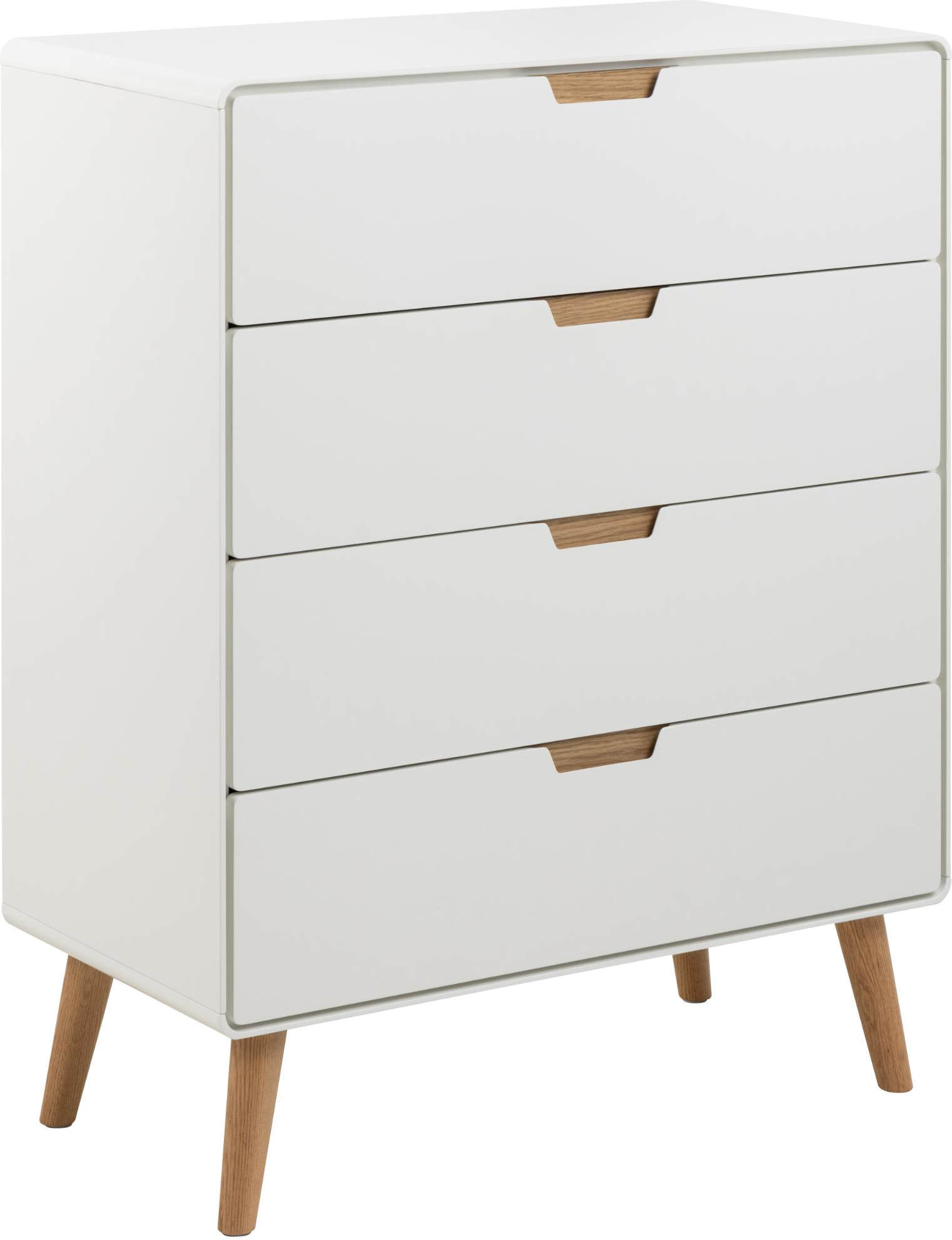 Kommode Signature Lunda Skuffer Soft-close H100xb80xd40 Hvid Natur Mdf