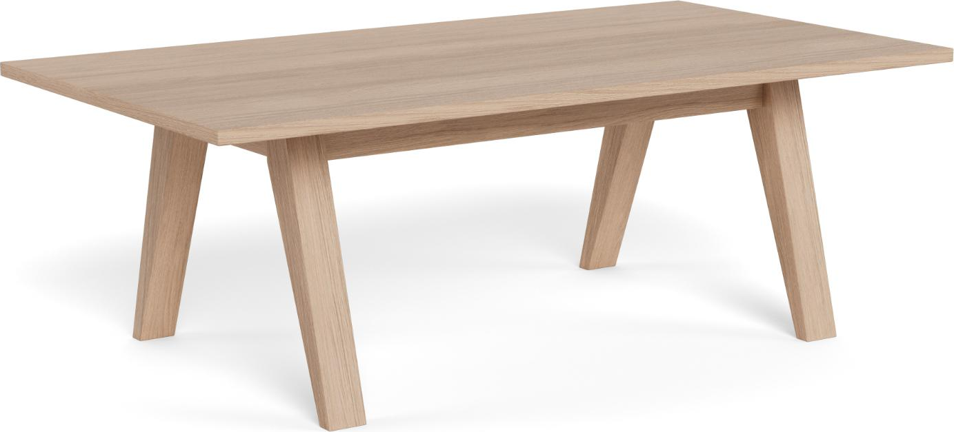 Sofabord Signature Arven Rektangulær Aline Top Hvidpigmenteret Olieret Egefiner 130ã 70 H45