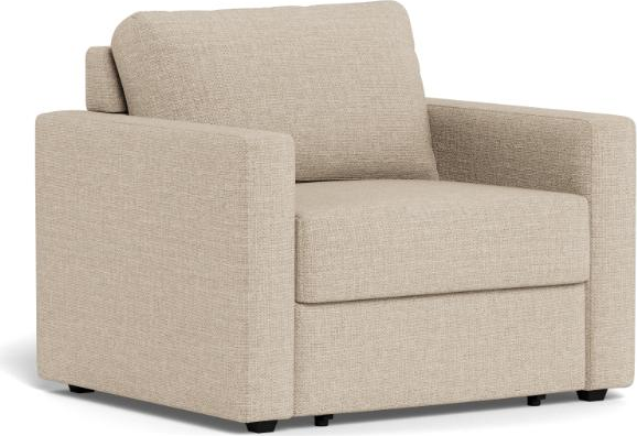 Sovesofa Signature Fenn Foldbar Udtræksseng -person Beige Basel-stof Lavt Mat-sort Stel