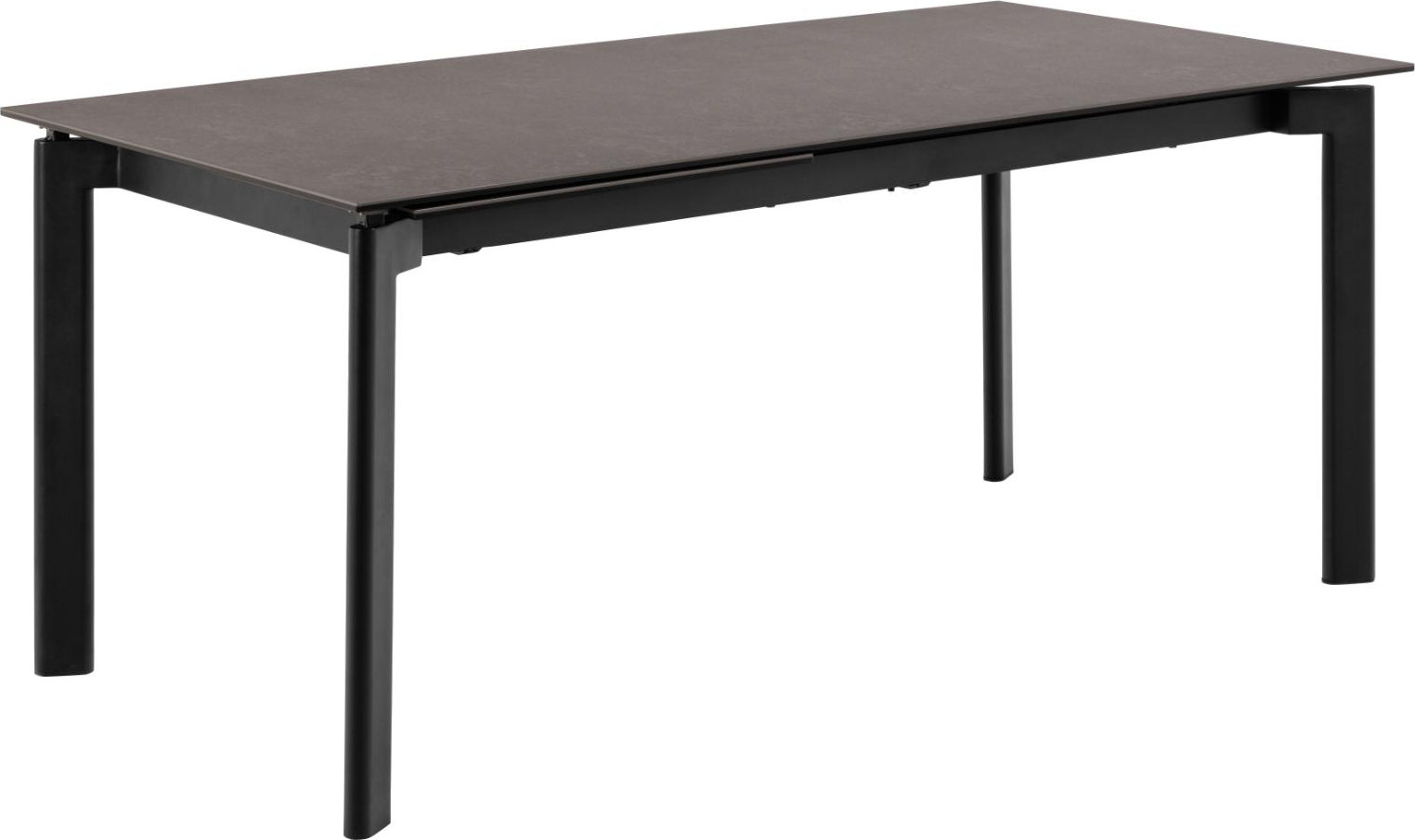 Spisebord Signature Palermo 240x90 H76 Mat Sort Fairbanks-keramik Stålstel