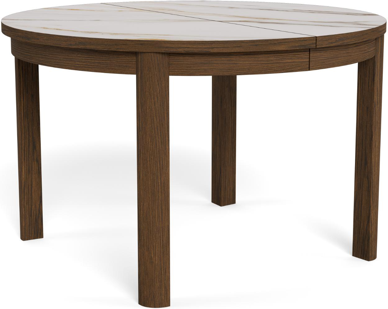 Spisebord Signature Westby Rundt ø120 Røget Egefiner Mdf Stel H75 Forberedt Til Tillægsplader