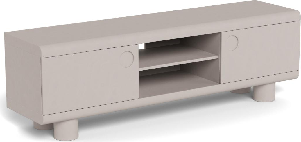 -bord Signature Mento Grå -malet Mdf H50ã B160ã D40 Låger åbne Rum